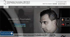 Desktop Screenshot of drchristopherzoumalan.com